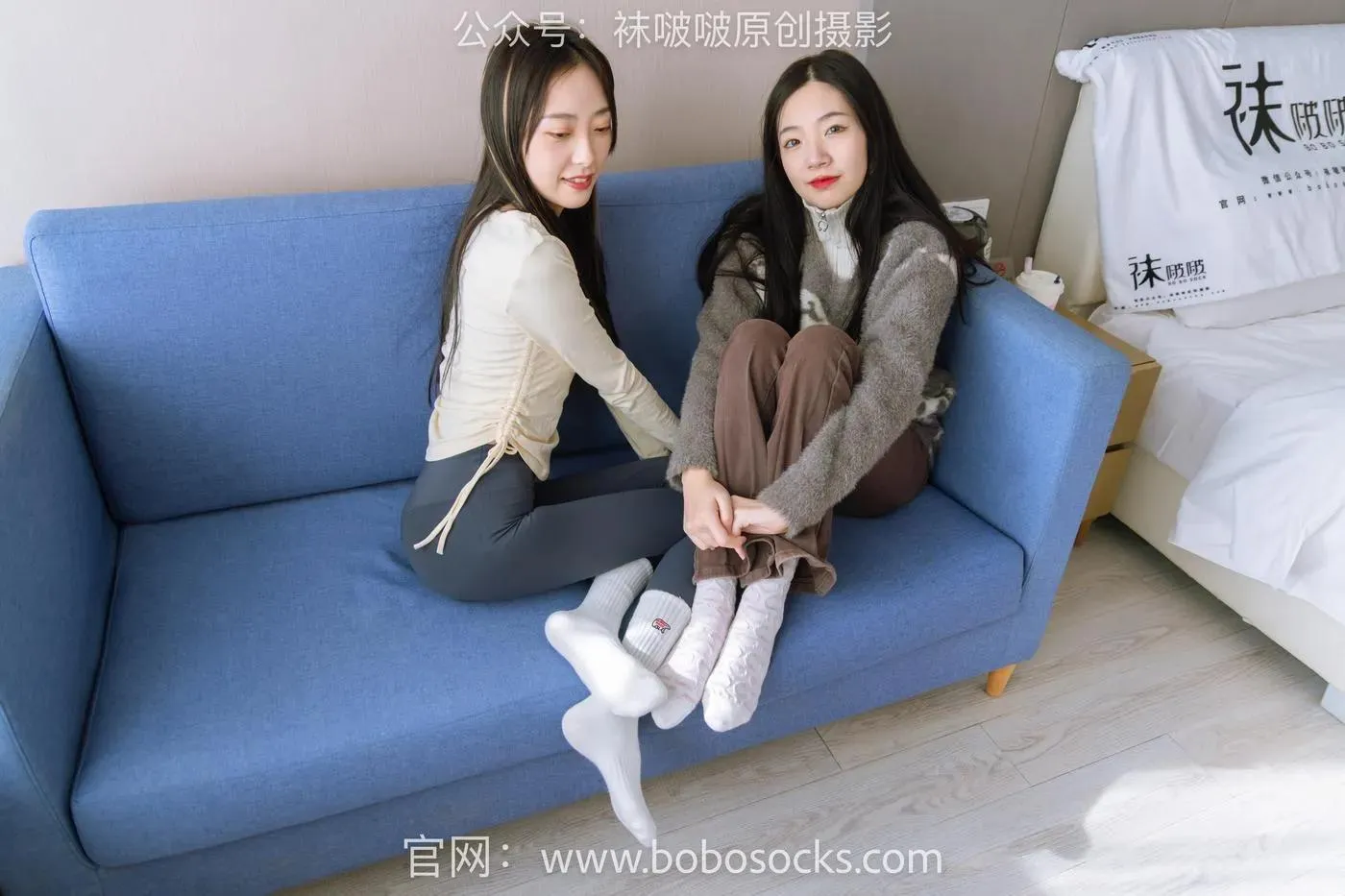 [BoBoSocks袜啵啵]NO.166 小甜豆稚予-板鞋、运动鞋、高跟鞋、白棉袜、蓝丝 [142P]插图8